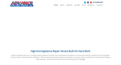 Desktop Screenshot of advanceappliance.com